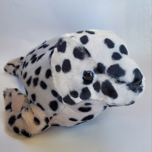 Harbor Seal Aurora World Destination Nation Black White Stuffed Animal Toy - Picture 5 of 12